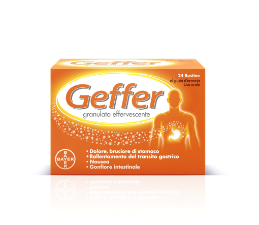 GEFFER SOSPENSIONE ORALE GRANULATO EFFERVESCENTE 24 BUSTE 5G