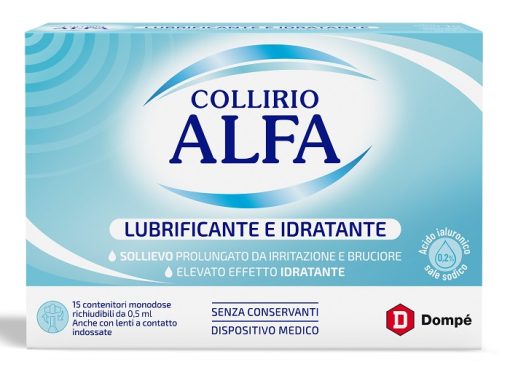 COLLIRIO ALFA LUBRRIFICANTE IDRATANTE 15FIALE