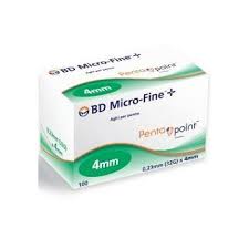 AGO PER PENNA DA INSULINA BD MICROFINE PENTAPOINT GAUGE 32 4MM 100 PEZZI